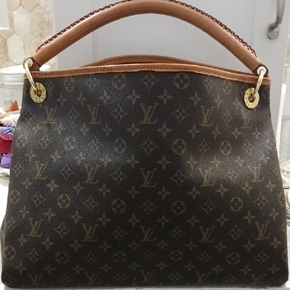 Louis Vuitton Black and Brown Monogram Shoulder Bag